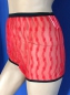 Preview: Pin-Up Rotes Nylon Damenhöschen Transparent