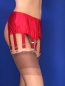 Preview: Strumpfhalter Satin rot mit 10 Strapshaltern