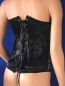 Preview: Schwarze Corsage mit weißen Punkten Large