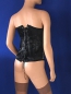 Preview: Schwarze Corsage mit weißen Punkten Large
