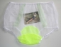 Preview: Retro Rockabilly Style White Nylon Panty 3XL