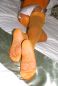 Preview: Ideal Vintage Nylonstrümpfe Nylons Orange US 11 Lang