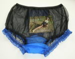 Preview: Pin-Up Style Black Sheer Nylon Panty Large