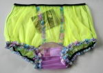 Preview: Retro Style Sissy Nylon Panty Neon Yellow 3XL