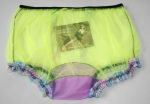 Preview: Retro Style Sissy Nylon Panty Neon Yellow 3XL