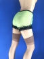 Preview: 50/60er Nylon PIN UP Panty 100% Nylon Grün/Schwarz