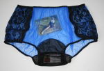 Preview: Royal Blue Pin Up Style Nylon Panty XL