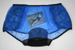 Preview: Royal Blue Pin Up Style Nylon Panty XL