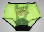 Preview: Pin Up Style Neon Green Nylon Panty Large