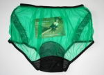 Preview: Vintage Style Green Nylon Panty Large