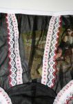 Preview: Vintage Look Sexy Black Nylon Panty Large