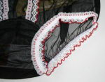 Preview: Vintage Look Sexy Black Nylon Panty Large