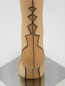 Preview: Sharnay Vintage Nahtnylonstrümpfe Design Outline Diamond Ferse US 10 XL