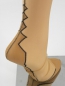 Preview: Sharnay Vintage Nahtnylonstrümpfe Design Outline Diamond Ferse US 10 XL