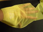 Preview: Alberts Muster US Nylon Strümpfe Gelb Gr. 9,5