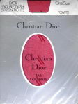 Preview: Dior Doppel Streifendesign US Strumpfhose Rot