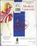 Preview: Strumpfhose modisch gemustert Blau Gr. 36-40