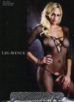Preview: Leg Avenue 8297 Sexy Langarm Catsuit Schwarz