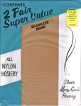 Preview: 2 Paar alte US Nylon Strapsstrümpfe US 10,5