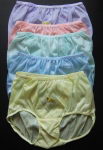 Preview: 50/60er Nylon Panty PIN UP Yellow 100% Nylon XL