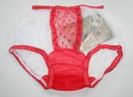 Preview: Retro Style White Sheer Nylon Pin Up Panty