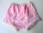 Preview: Süsses altes Sissy Pink Nylon Höschen XS