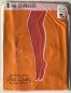 Preview: Nahtlose Vintage Nylonstrümpfe Nylons Rot US 10