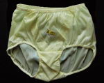 Preview: 50/60er Nylon Panty PIN UP Yellow 100% Nylon
