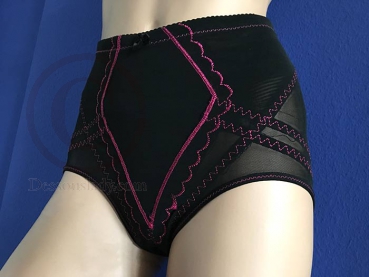 Retro Style Rago Type Dekor Höschen schwarz