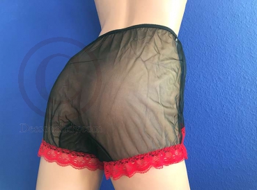 50/60er Nylon Style Panty PIN UP Höschen Schwarz