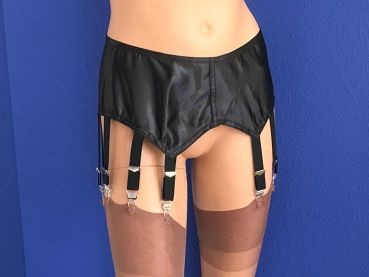 Suspender Belt Satin Non-stretch with 10 metal garters