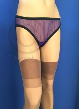 50/60er Nylon PIN UP Style Höschen Lila