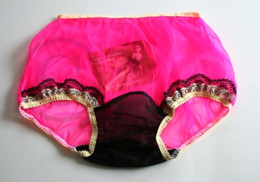 PIN UP Style 100% Nylon Höschen Hot Pink