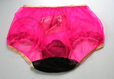 PIN UP Style 100% Nylon Höschen Hot Pink