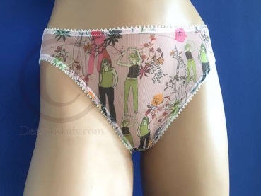 Soft Sheer Pink Design Panties Brief