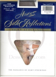 2 Paar Hanes SR US Nylonstrümpfe Style 727