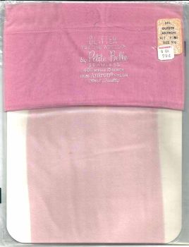 Petite Belle Glänzende Vintage Nylonstrümpfe Pink US 9,5