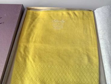 Alberts Duchess Yellow Textured US Stockings Sz 9,5 S
