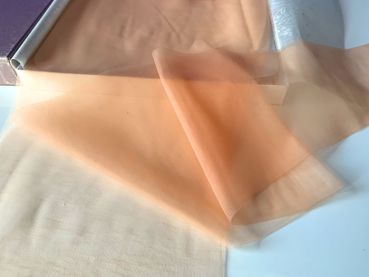 Alberts Crystal Clear Vintage US Nylonstrümpfe Orange 9 L
