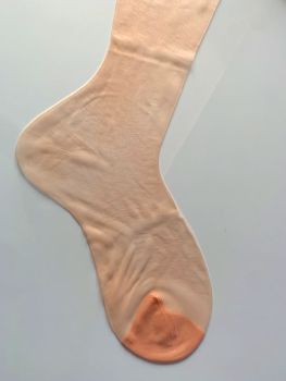 Alberts Crystal Clear Vintage US Nylonstrümpfe Orange 9 L