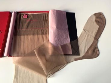 Schiaparelli Vintage US Nahtnylonstrümpfe Nylons 10,5 Lang