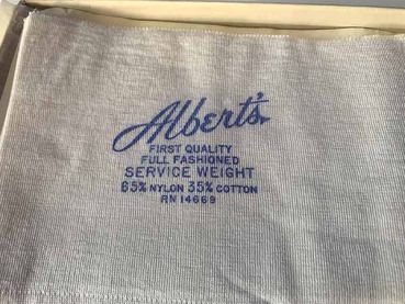 Albert's Vintage US Nahtnylonstrümpfe Nylons weiss 9 M