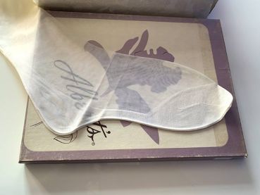 Albert's Vintage US Nahtnylonstrümpfe Nylons weiss 9 M