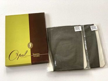 Opal Vintage Nahtnylonstrümpfe Ohne Spitze Nylons US 10,5 XL