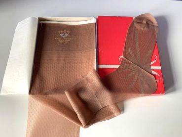 Van Raalte Muster Vintage Nylonstrümpfe Nylons US 10,5 Medium