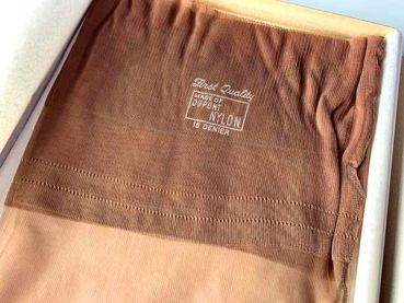Vintage Nahtnylonstrümpfe Blackfoot Nahtnylons US 10,5 Medium