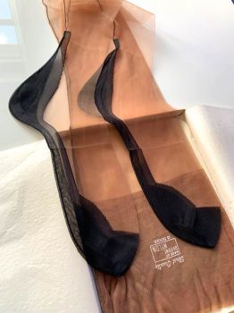 Vintage Nahtnylonstrümpfe Blackfoot Nahtnylons US 10,5 Medium