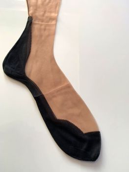 Vintage Nahtnylonstrümpfe Blackfoot Nahtnylons US 10,5 Medium