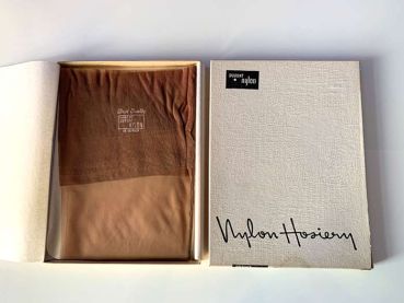 Vintage Nahtnylonstrümpfe Blackfoot Nahtnylons US 10,5 Medium
