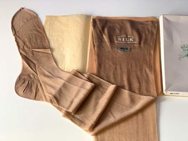 Shinyei Royal Japanische Vintage 100% Seidenstrümpfe US 11,5 XL